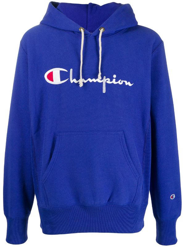 champion embroidered logo hoodie