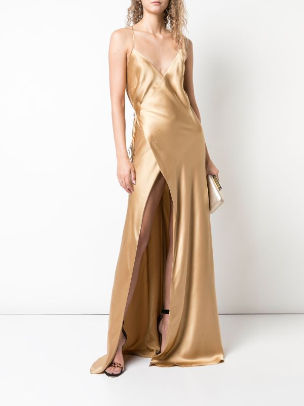 Michelle mason cheap gold dress