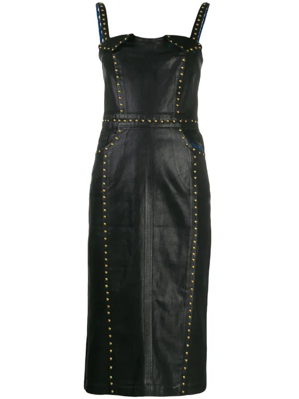 donatella leather dress