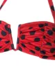 Duskii Cerise bandeau bikini top