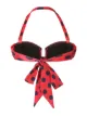 Image 2 of Duskii Cerise bandeau bikini top