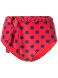 Duskii Cerise high-rise bikini bottoms - Red