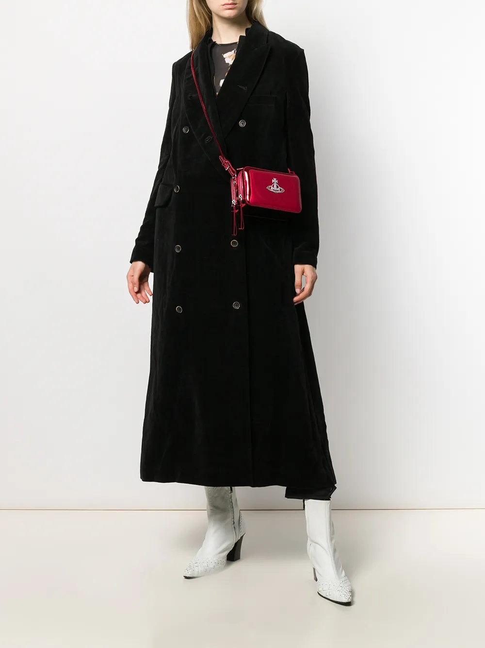 vivienne westwood johanna camera bolsa black