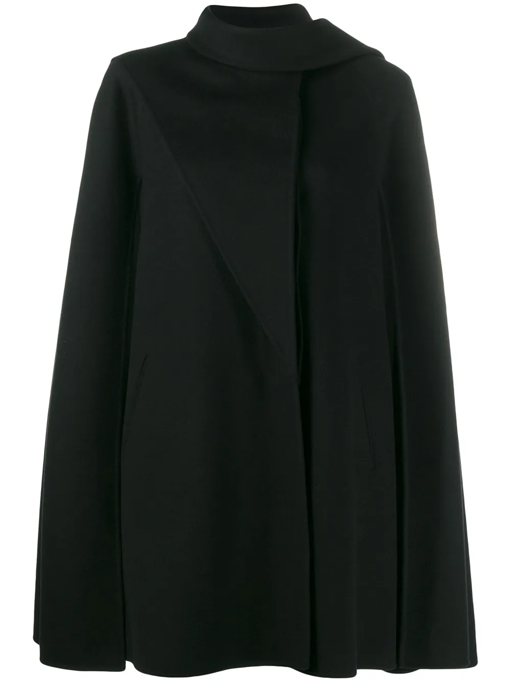 Valentino Garavani capa asimétrica drapeada | negro | Image 1