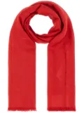 Valentino Garavani VLogo-jacquard shawl - Red