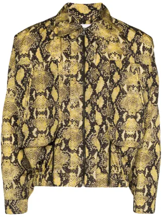 snake print mens jacket
