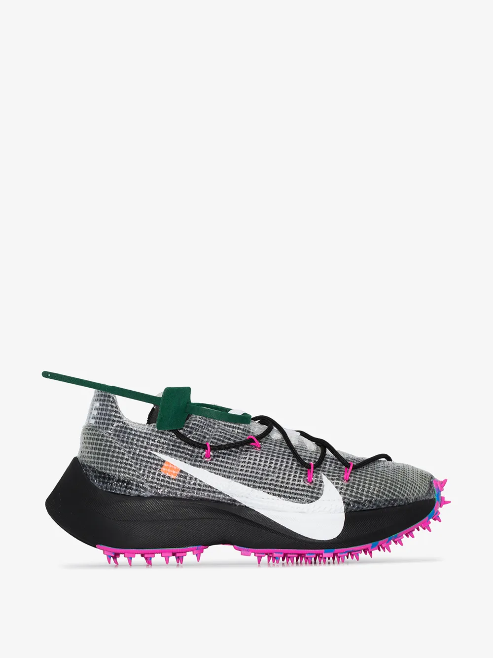 NIKE NIKE WOMENS BLACK X OFF-WHITE MULTICOLOURED VAPOR STREET SNEAKERS,CD817800114425118