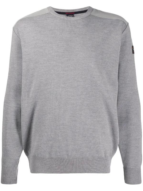 crew neck sweater white
