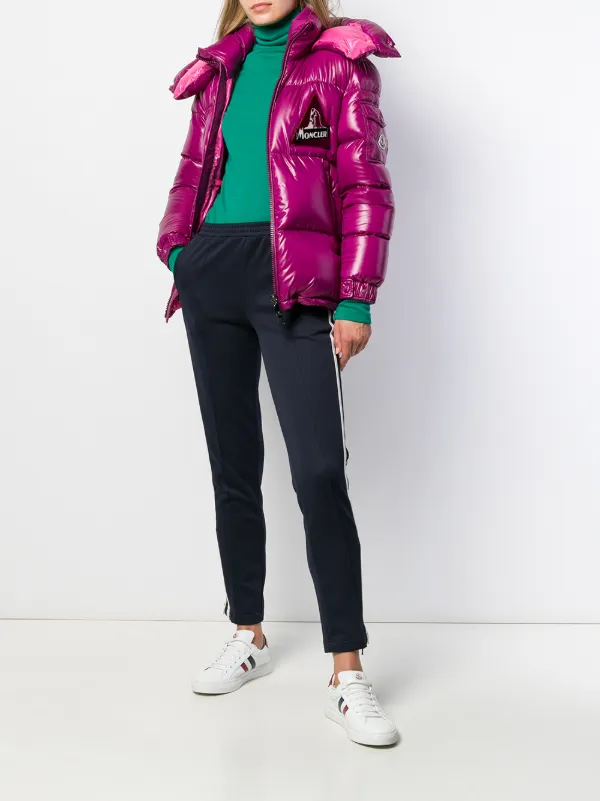 moncler purple puffer jacket