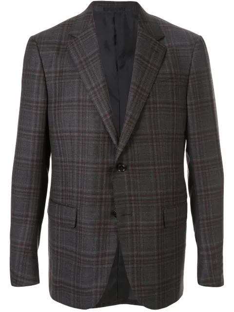 Zegna check pattern blazer