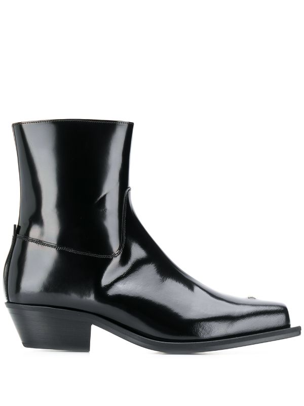 MISBHV Patent Ankle Boots - Farfetch