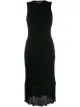 Image 1 of Victoria Beckham sleeveless ribbed midi dress