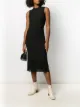 Image 2 of Victoria Beckham sleeveless ribbed midi dress