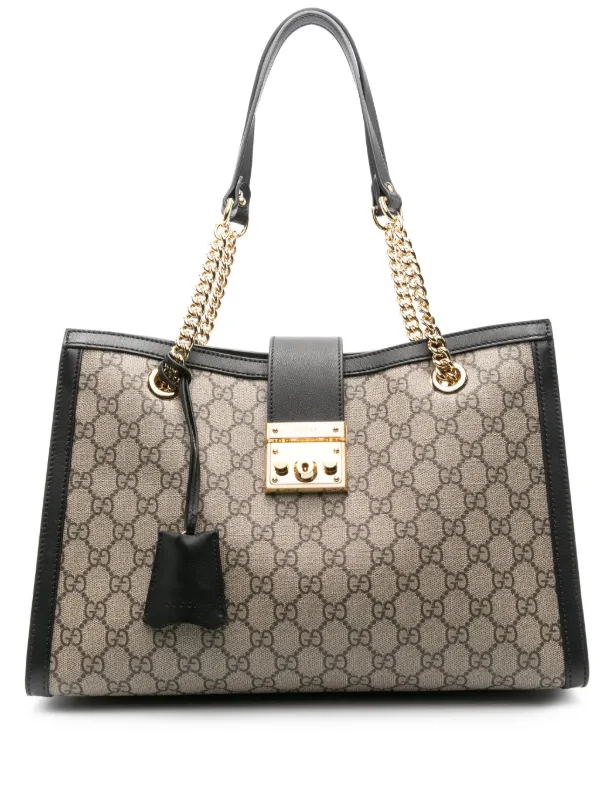 Gucci Medium Padlock Shoulder Bag Neutrals FARFETCH AE