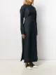 Jil Sander فستان طويل بياقة صينية