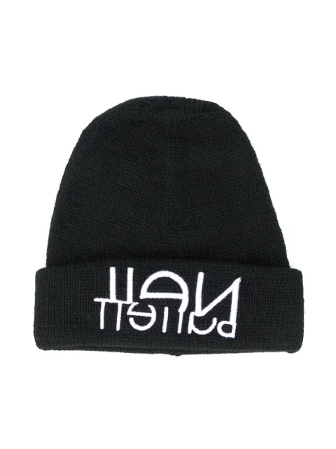 Neil Barrett Kids bonnet à logo brodé