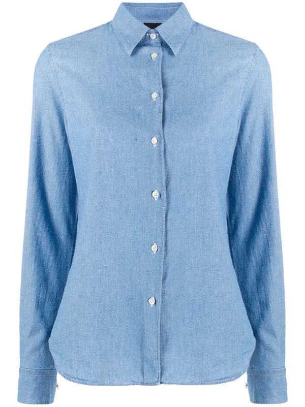 ASPESI Long Sleeved Shirt in Blue