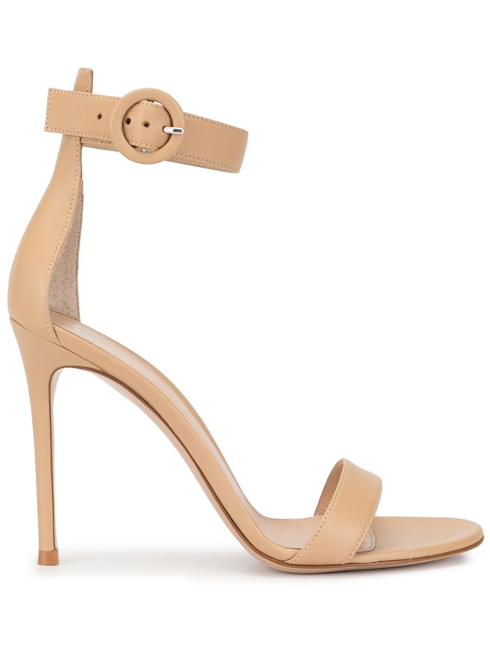 Shop Gianvito Rossi Ankle Strap Sandals In Neutrals