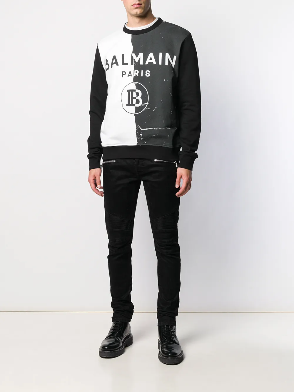 фото Balmain джинсы с карманами на молнии