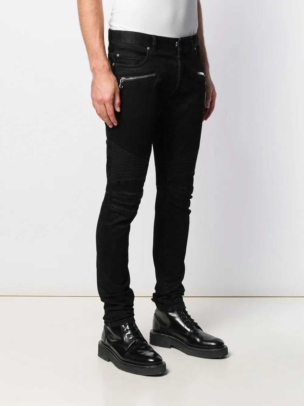 фото Balmain джинсы с карманами на молнии