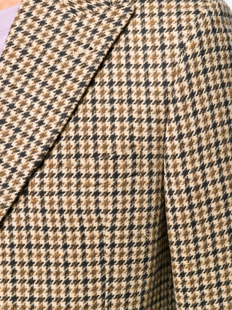 Shop Nanushka Double-breasted Suit Jacket In Brown