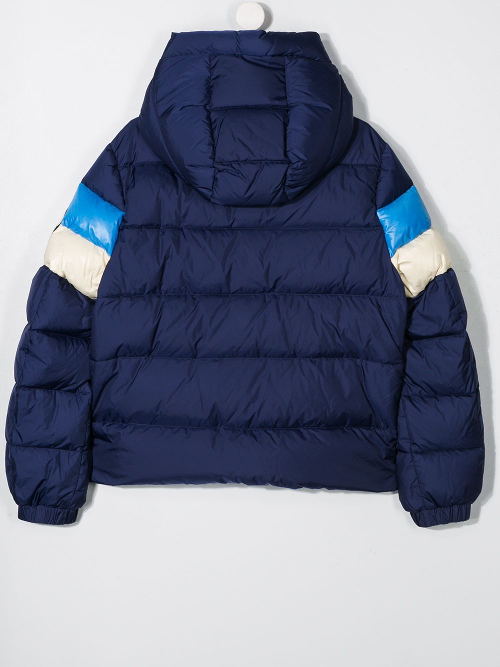 фото Moncler kids куртка-пуховик в стиле колор-блок