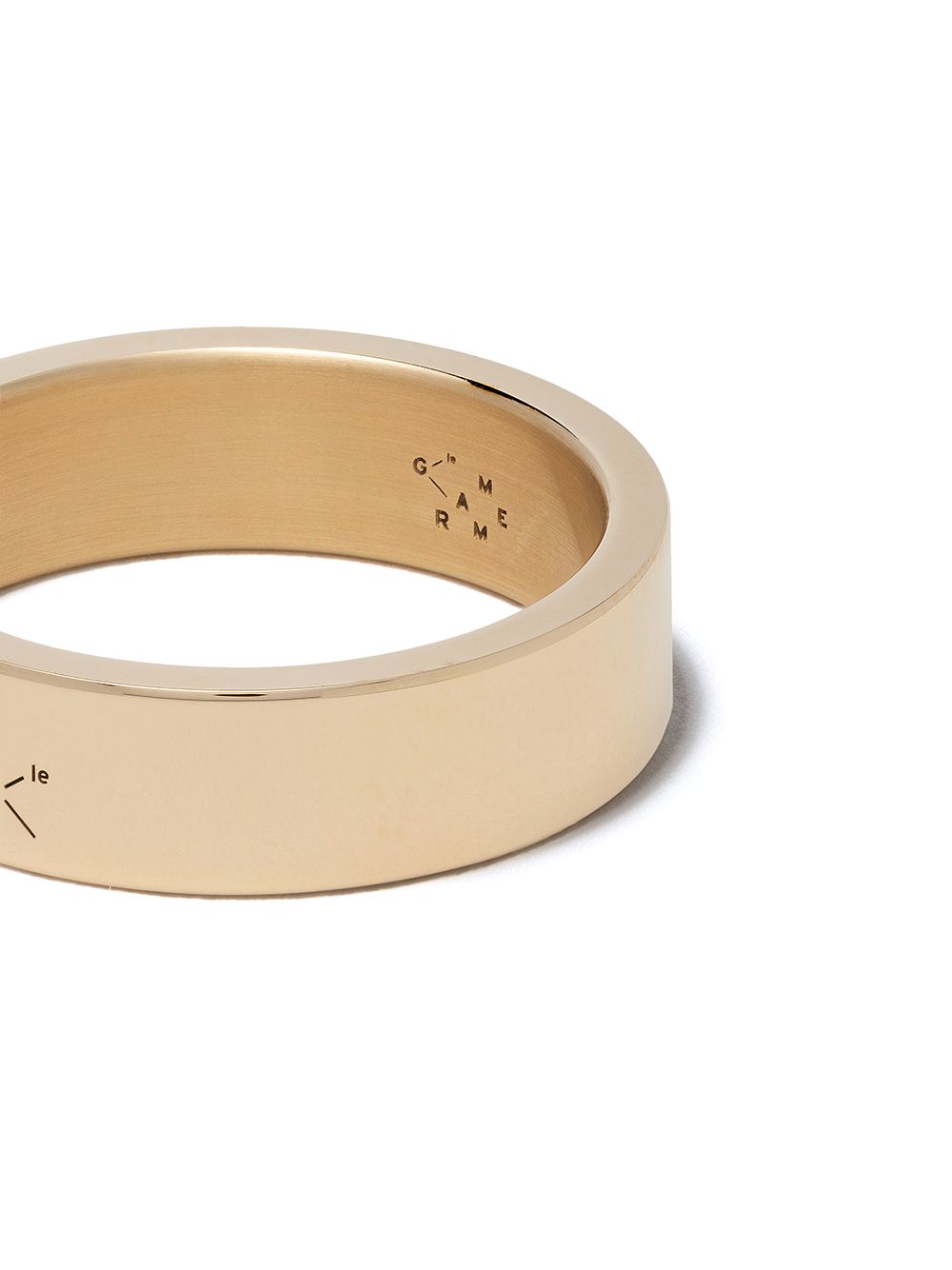 Shop Le Gramme 18kt Yellow Polished Gold Ribbon Ring In Yellow Gold