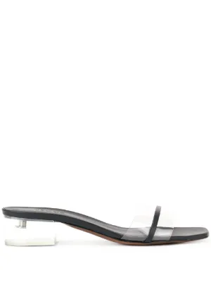 transparent low heel shoes