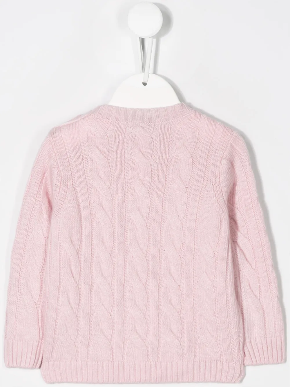Siola Kabelgebreide trui Roze