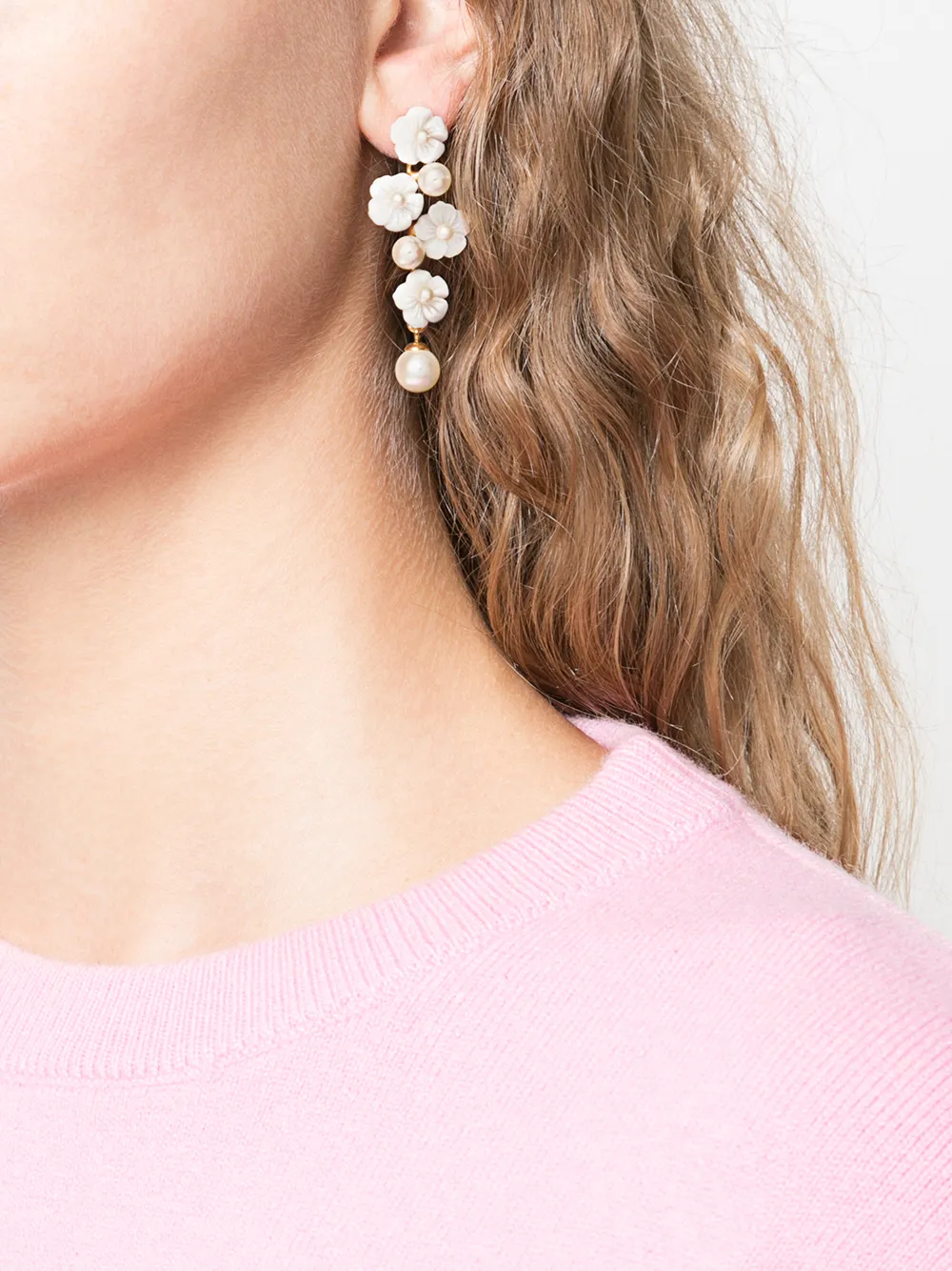 Shop Jennifer Behr Calissa Drop Earrings In White