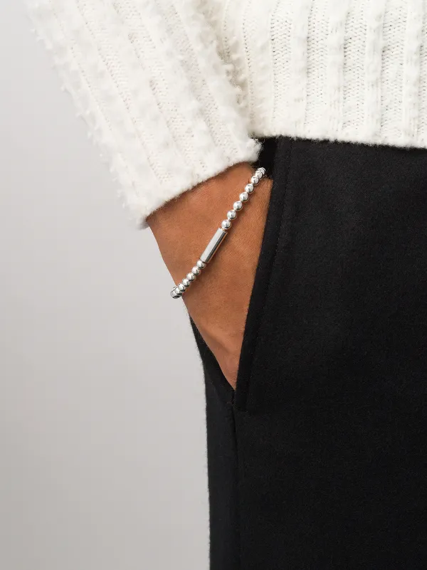 Le Gramme Le 25 Beaded Bracelet | Silver | FARFETCH