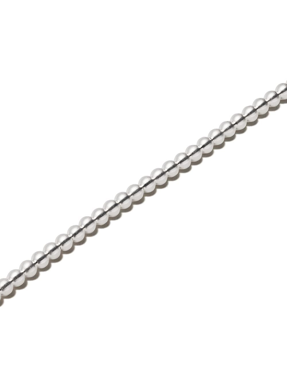 Shop Le Gramme Le 11 Grammes Beads Bracelet In Silver