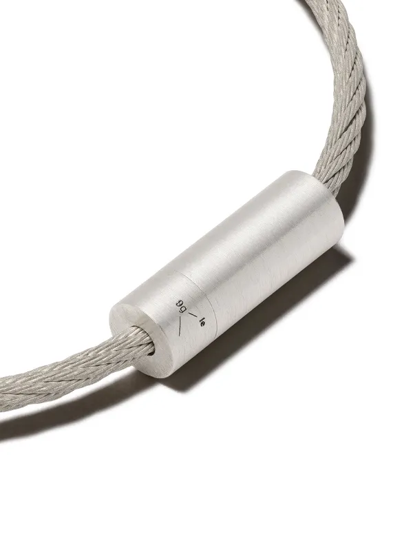 【関税込み】Le Gramme シルバー Cable Le 9g ブレスレット Le Gramme 9g Brushed Sterling Silver Triptych Clasp Cable