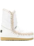 Mou stitch trim Eskimo boots - White
