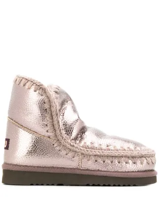 mou boots metallic