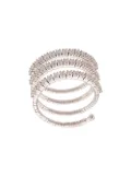 Mattia Cielo 18kt white Rugiada three wrap diamond ring - Silver