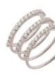 Mattia Cielo 18kt white Rugiada three wrap diamond ring