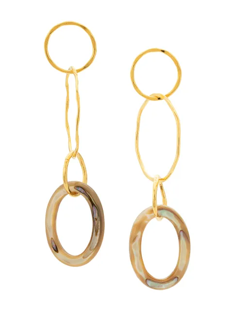 LIZZIE FORTUNATO LAKE CITY EARRINGS IN ABALONE