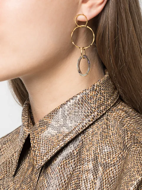 LIZZIE FORTUNATO LAKE CITY EARRINGS IN ABALONE