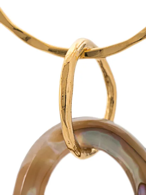 LIZZIE FORTUNATO LAKE CITY EARRINGS IN ABALONE