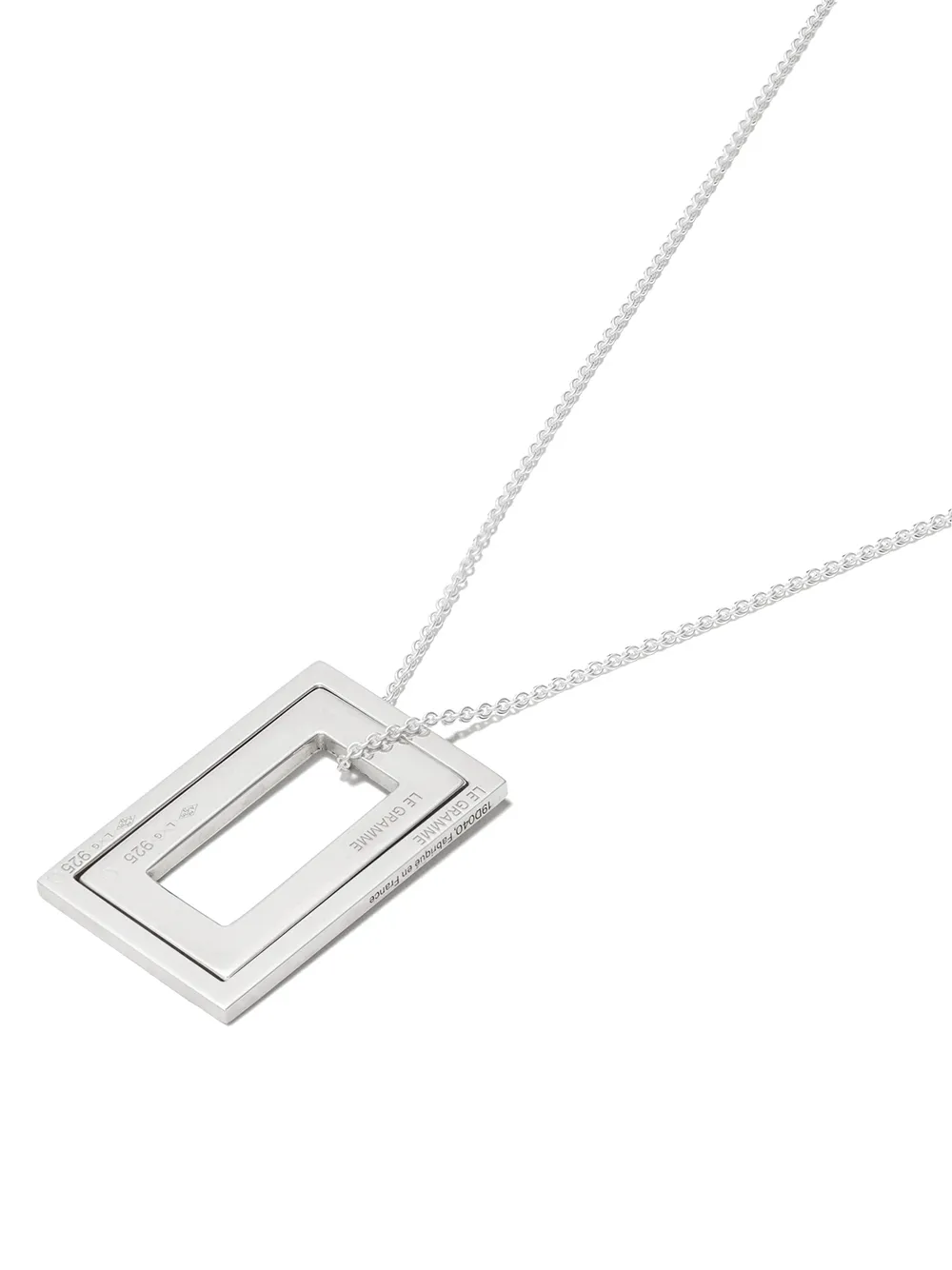 Le Gramme Accumulation Necklace In Silver