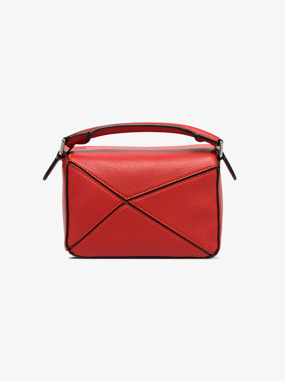 LOEWE LOEWE RED PUZZLE LEATHER MINI SHOULDER BAG,32230U9514431748