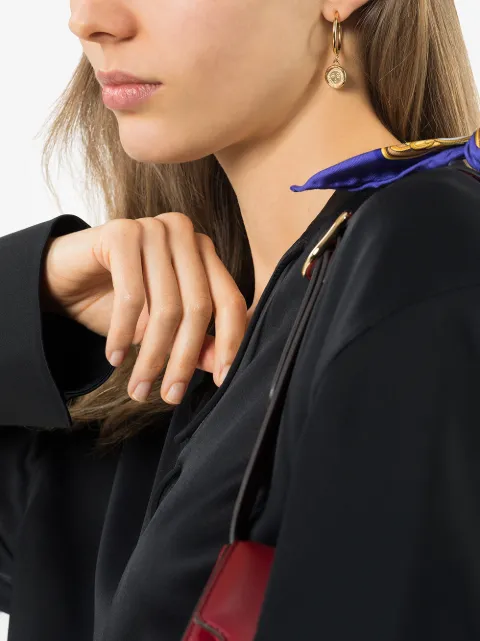 HOLLY RYAN PICASSO COIN DROP HOOP EARRINGS