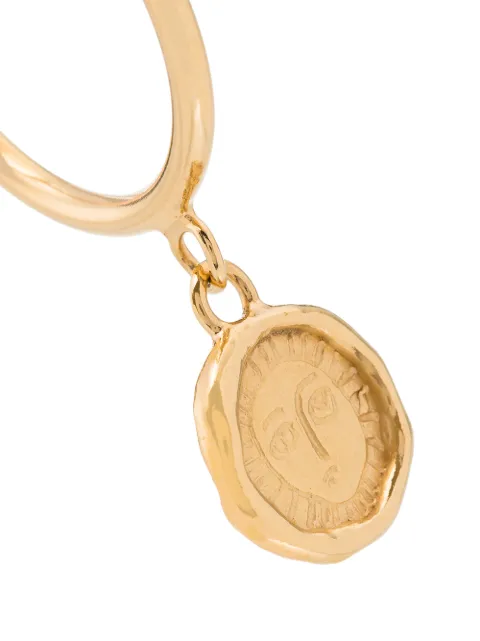 HOLLY RYAN PICASSO COIN DROP HOOP EARRINGS