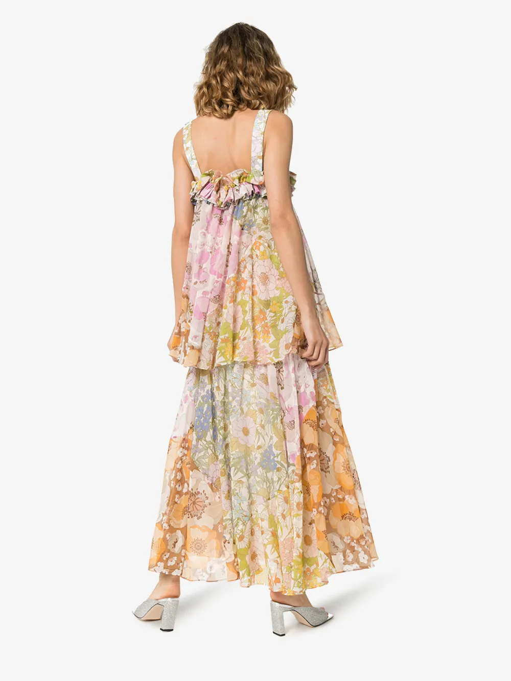 ZIMMERMANN TIERED FLORAL MAXI DRESS,7351DSUP14431799