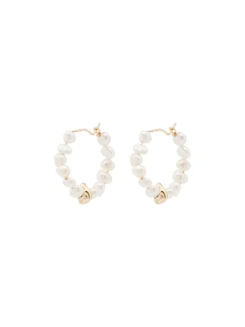 HOLLY RYAN PEARL BEADED HOOP EARRINGS
