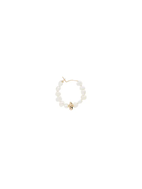 HOLLY RYAN PEARL BEADED HOOP EARRINGS