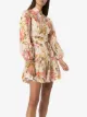 Zimmermann belted floral-print lace dress