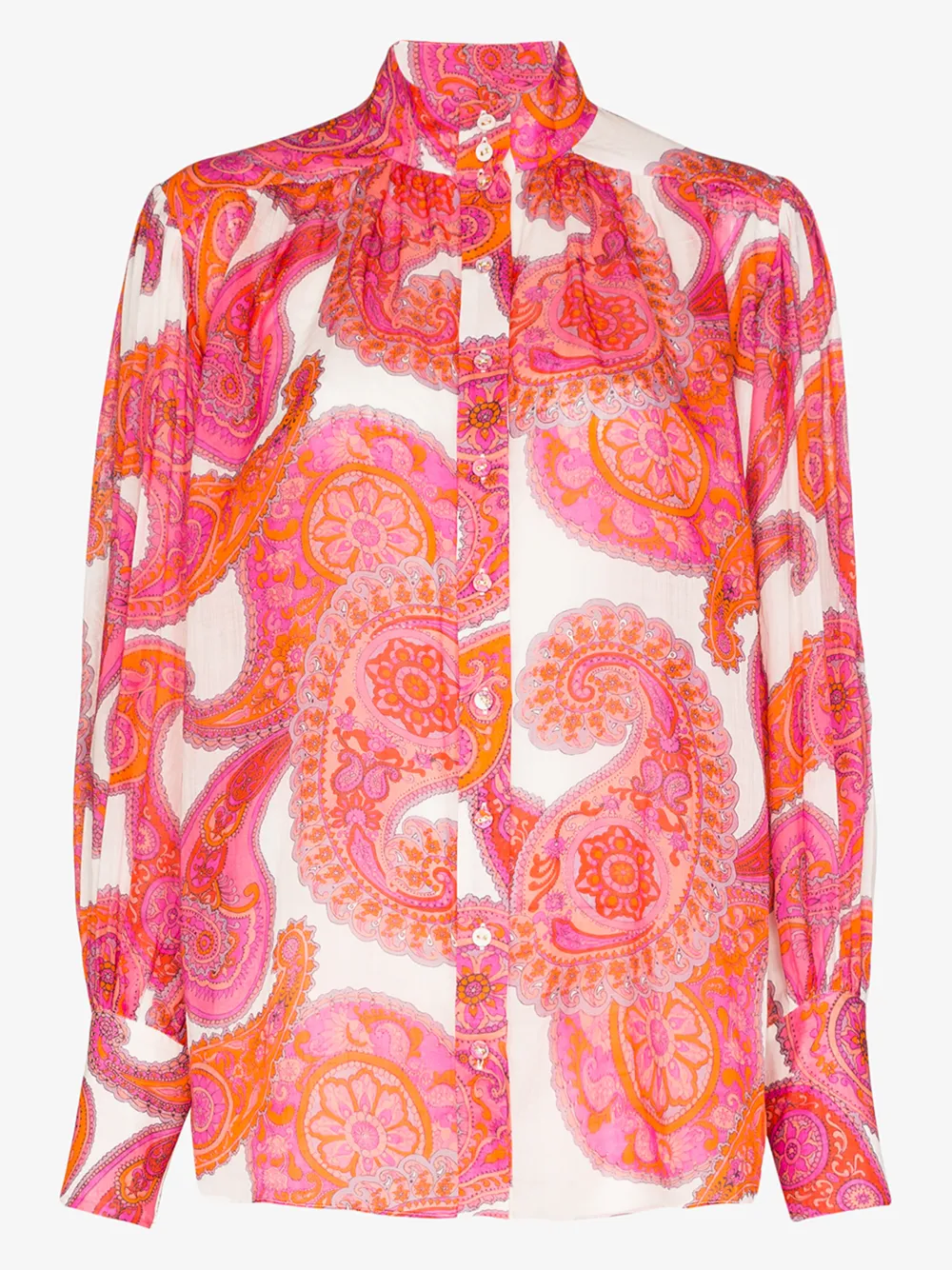 ZIMMERMANN ZIMMERMANN PAISLEY PRINT RAMIE SHIRT,5852TPEG14431849