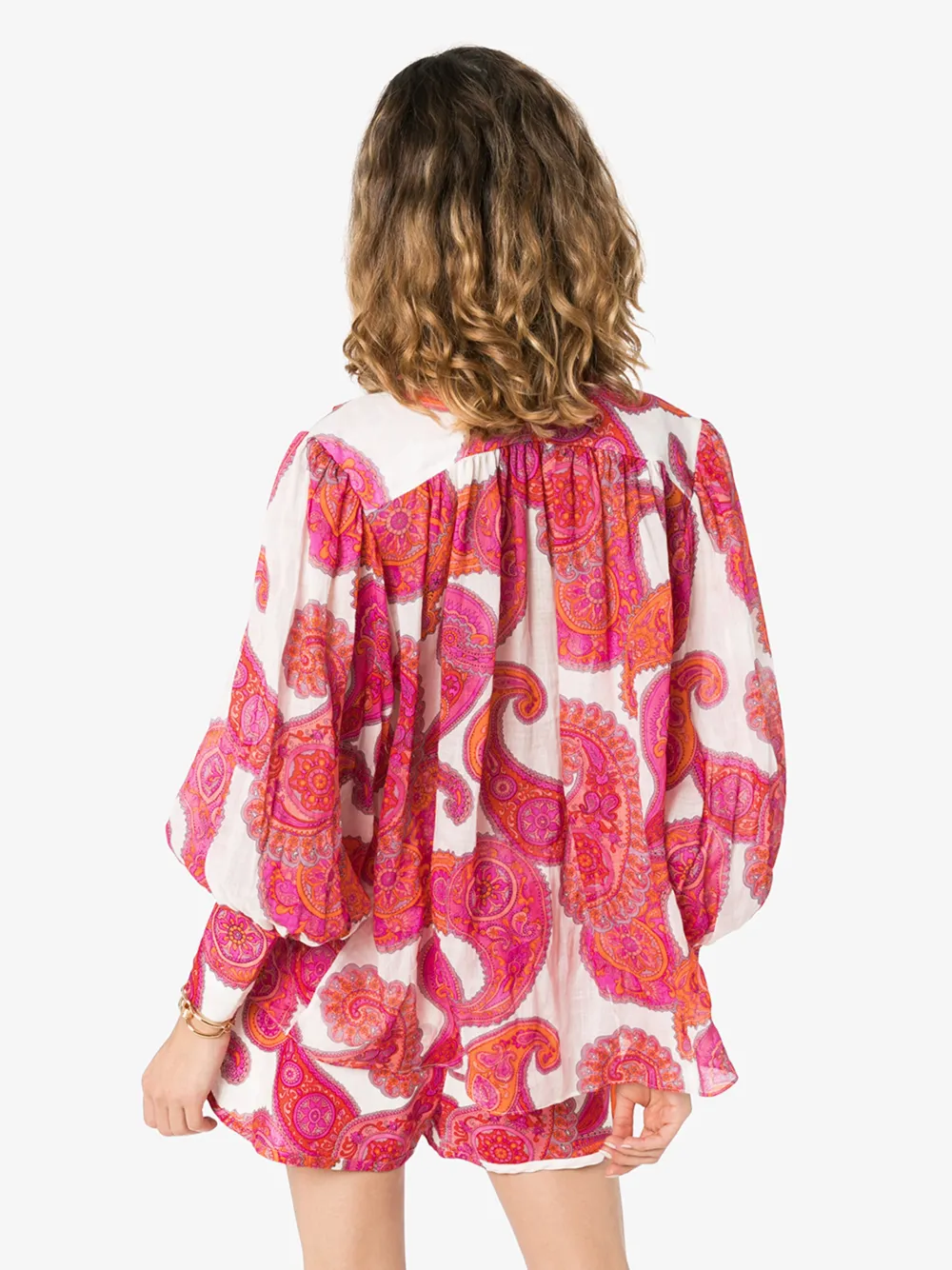 ZIMMERMANN ZIMMERMANN PAISLEY PRINT RAMIE SHIRT,5852TPEG14431849